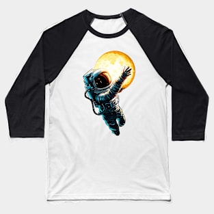 Astronaut Moon Play Baseball T-Shirt